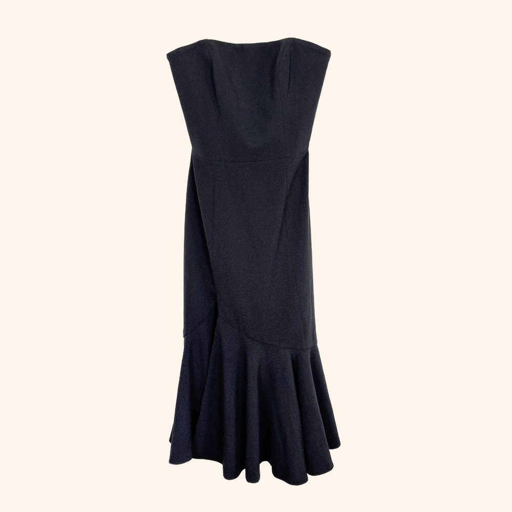 Dress the Population Madison Black Strapless Mermaid Maxi Dress XS